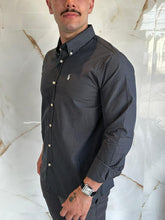 Carregar imagem no visualizador da galeria, Camisa Social RL Quadriculada M/L - Preto Logo Cinza
